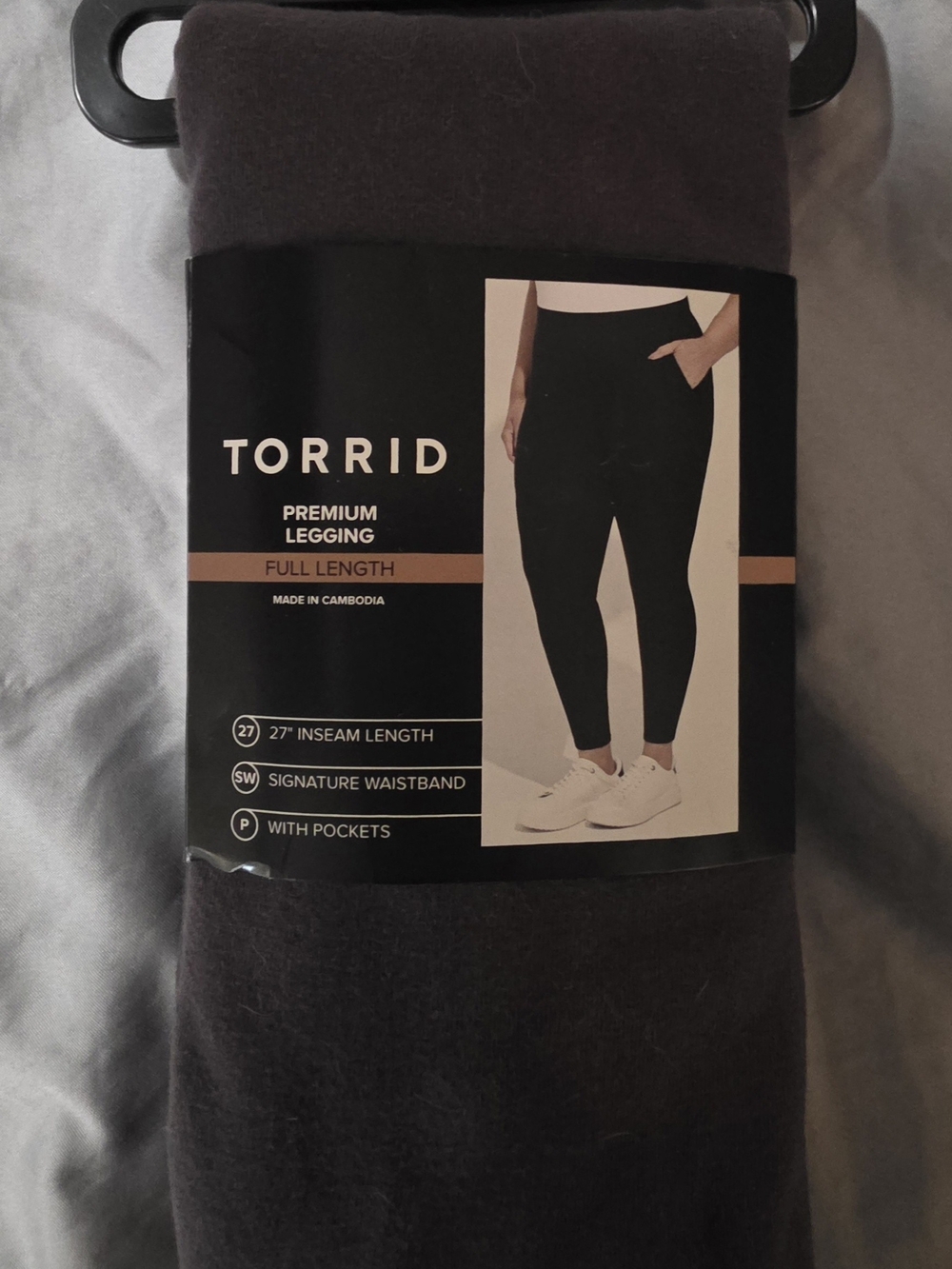 Torrid Premium Full-Length Legging in Deepest Grey
